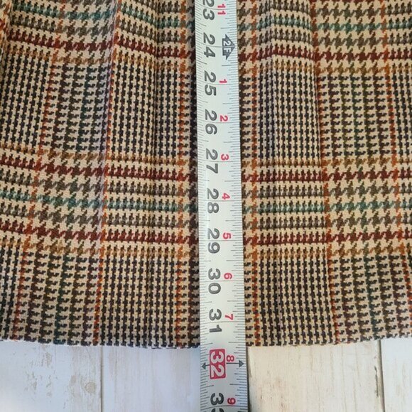 Vintage Pendleton Wool Pleated Skirt Tartan Plaid Acadamia Preppy Gilmore 12 - Picture 6 of 8